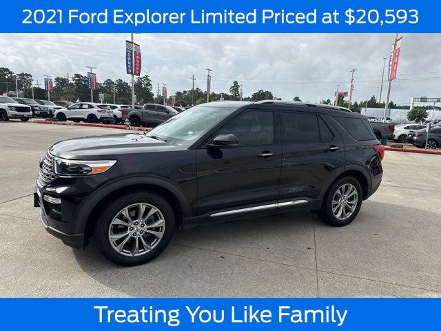Agate Black Metallic 2021 Ford Explorer SUV / Crossover All-Wheel Drive Automatic