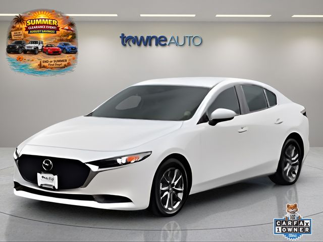 Snowflake White Pearl Mica 2025 Mazda MAZDA3 Sedan Front-Wheel Drive 6-Speed Automatic