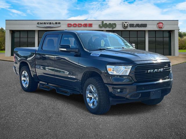 Diamond Black Crystal Pearlcoat 2021 RAM 1500 Big Horn Crew Cab 4WD Pickup Truck Four-Wheel Drive 8-Speed Automatic