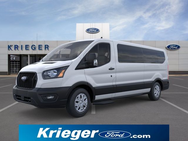 Oxford White 2025 Ford Transit Passenger 350 XL Low Roof LB RWD Van Rear-Wheel Drive