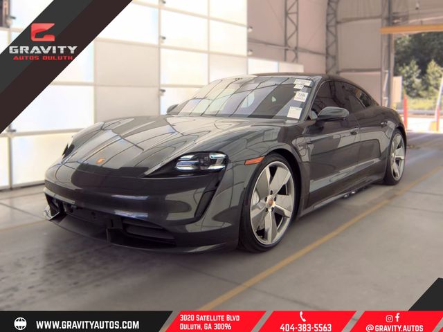 Gray 2020 Porsche Taycan Sedan All-Wheel Drive 2-Speed Automatic