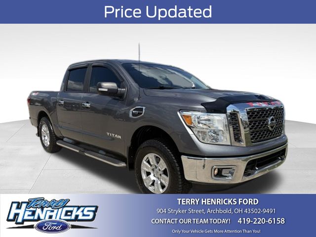 Silver Metallic 2017 Nissan Titan Pickup Truck Four-Wheel Drive 7-Speed Automatic