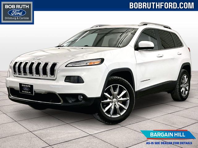 2018 Jeep Cherokee Limited White at Klick Lewis Buick Chevrolet