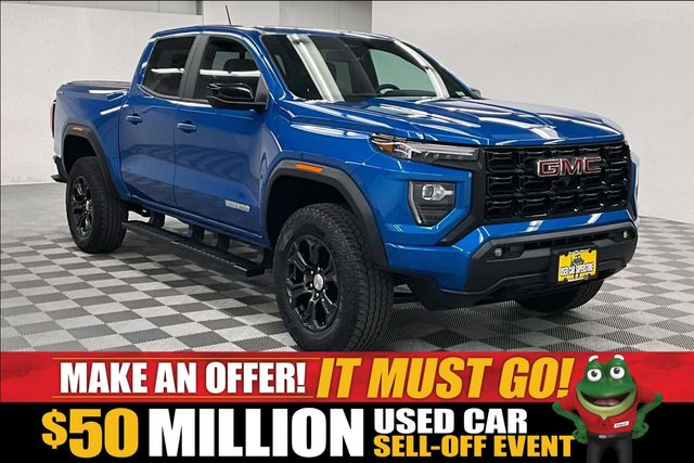 Dynamic Blue Metallic 2024 GMC Canyon Pickup Truck Four-Wheel Drive 8-Speed Automatic