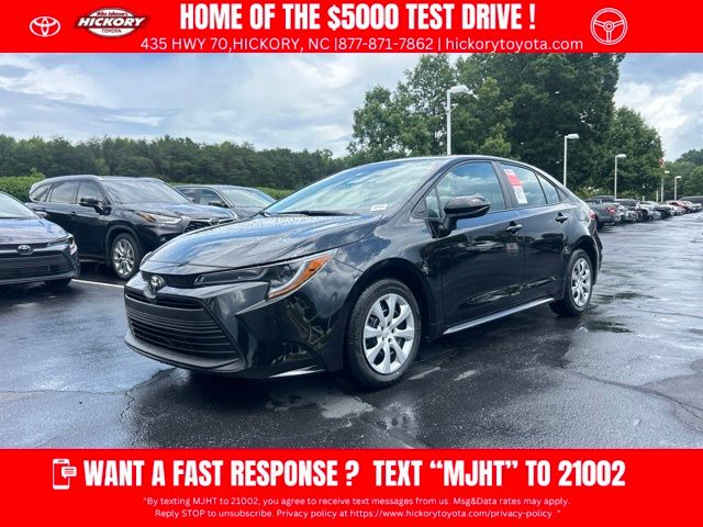 Black 2026 Toyota Corolla Sedan Front-Wheel Drive Continuously Variable Transmission