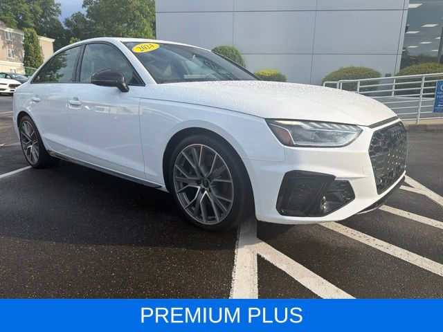 White 2024 Audi S4 3.0T quattro Premium Plus AWD Sedan All-Wheel Drive 8-Speed Automatic