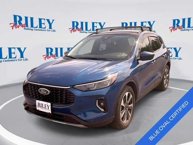 Blue Metallic 2023 Ford Escape Hybrid SUV / Crossover All-Wheel Drive Continuously Variable Transmission