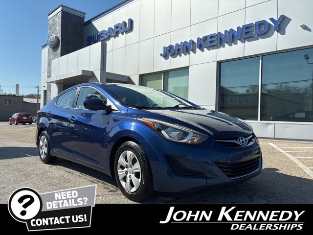 Lakeside Blue 2016 Hyundai Elantra SE FWD Sedan Front-Wheel Drive 6-Speed Automatic