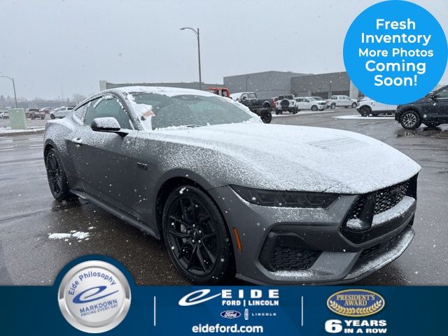 Carbonized Gray Metallic 2025 Ford Mustang GT Premium Fastback RWD Coupe Rear-Wheel Drive 6-Speed Manual