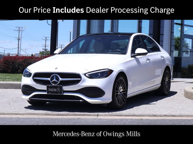 Polar White 2023 Mercedes-Benz C-Class Sedan All-Wheel Drive 9-Speed Automatic