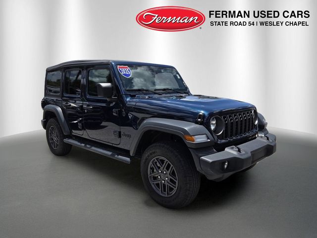 Fathom Blue Pearlcoat 2025 Jeep Wrangler SUV / Crossover Four-Wheel Drive 8-Speed Automatic
