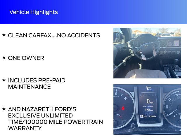 used 2023 Toyota Tacoma car, priced at $33,424