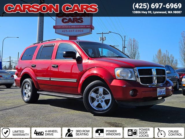 2007 Red Dodge Durango for Sale In Lynnwood WA - Everett WA - Seattle WA at Carson Cars Stock 36307 VIN 1D8HB48P27F559564