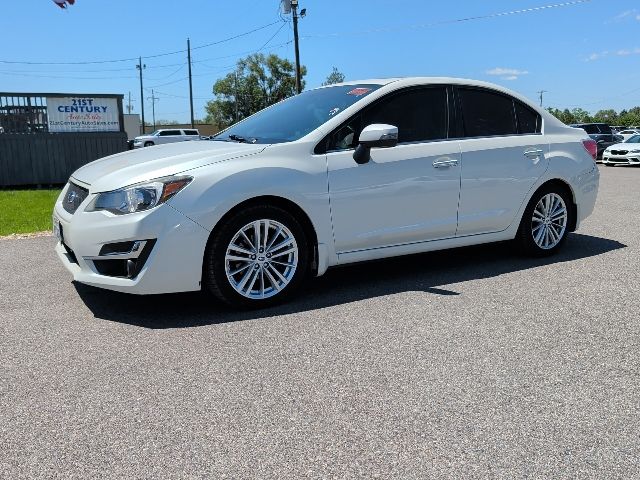 Crystal White Pearl 2016 Subaru Impreza Sedan All-Wheel Drive Continuously Variable Transmission