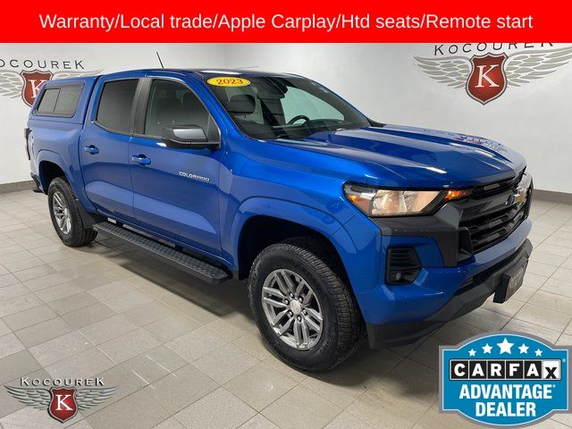 Glacier Blue Metallic 2023 Chevrolet Colorado Pickup Truck Four-Wheel Drive 8-Speed Automatic