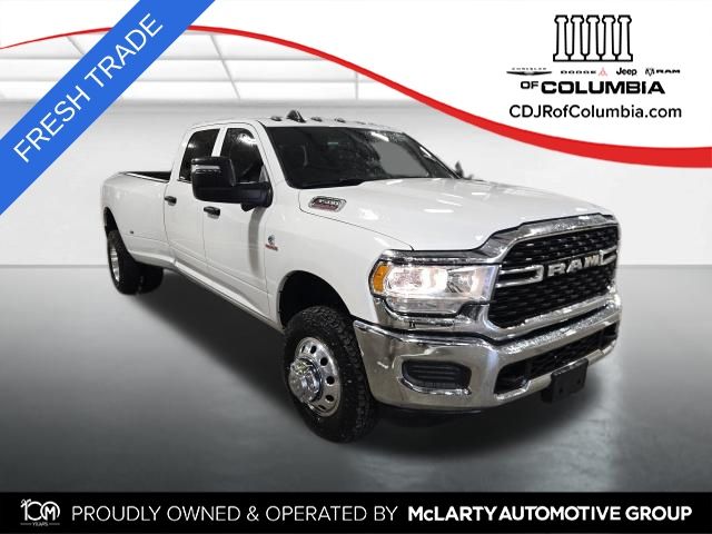 Bright White Clearcoat 2024 RAM 3500 Tradesman Crew Cab LB DRW 4WD Pickup Truck Four-Wheel Drive 6-Speed Automatic