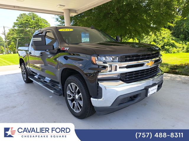 Black 2021 Chevrolet Silverado 1500 Pickup Truck Four-Wheel Drive 8-Speed Automatic
