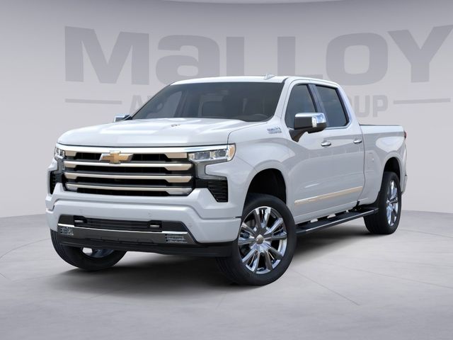 Polar White 2026 Chevrolet Silverado 1500 High Country Crew Cab 4WD Pickup Truck Four-Wheel Drive Automatic