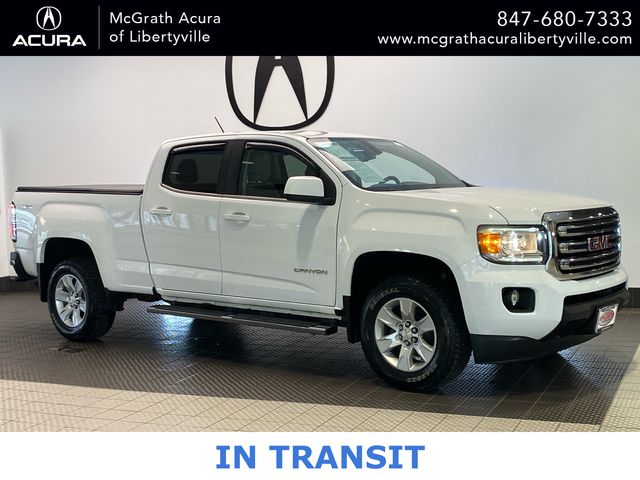 Summit White 2015 GMC Canyon SLE Crew Cab 4WD Pickup Truck Four-Wheel Drive 6-Speed Automatic