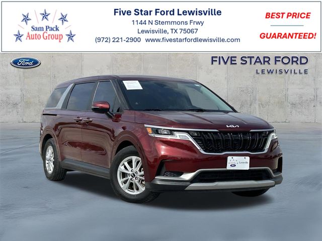 Flare Red 2022 Kia Carnival LX FWD Minivan Front-Wheel Drive 8-Speed Automatic