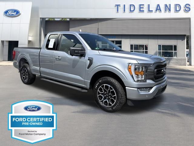 Silver Metallic 2023 Ford F-150 XLT SuperCab 4WD Pickup Truck Four-Wheel Drive Automatic