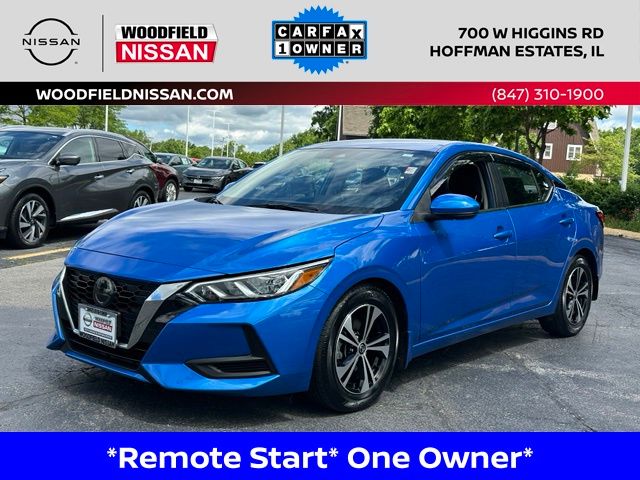 Electric Blue Metallic 2020 Nissan Sentra Sedan Front-Wheel Drive Continuously Variable Transmission