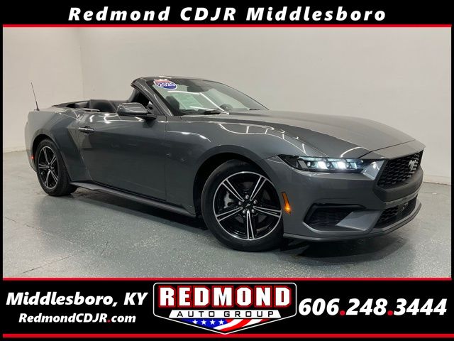 Gray Metallic 2025 Ford Mustang EcoBoost Premium Convertible RWD Convertible Rear-Wheel Drive Automatic