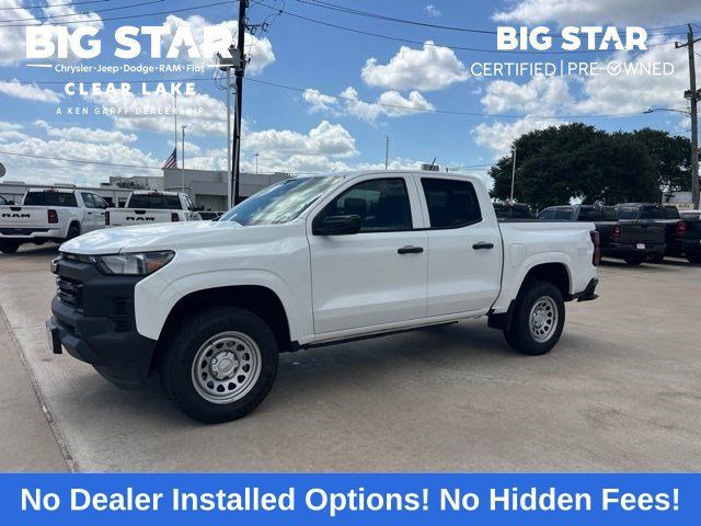 2024 Chevrolet Colorado Work Truck White at Texan Dodge Chrysler Jeep Ram