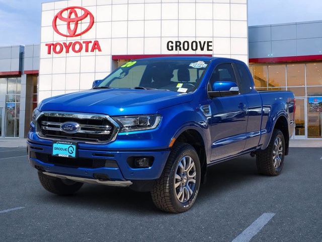 Lightning Blue Metallic 2020 Ford Ranger Pickup Truck Four-Wheel Drive Automatic