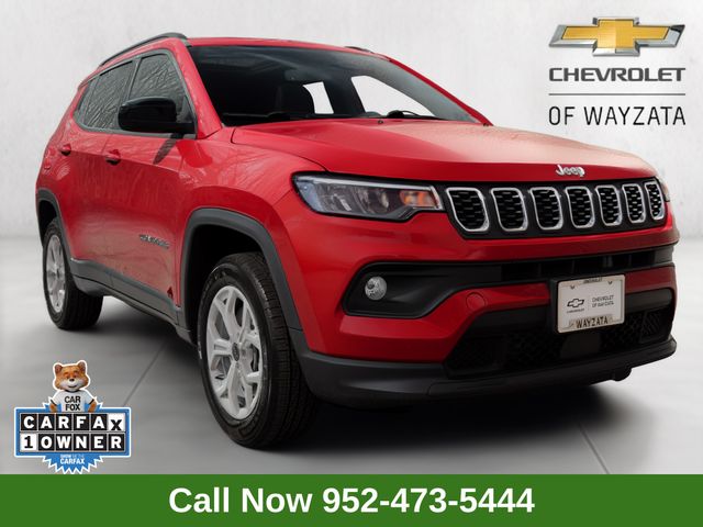 Red Hot Pearlcoat 2025 Jeep Compass Latitude 4WD SUV / Crossover Four-Wheel Drive 8-Speed Automatic