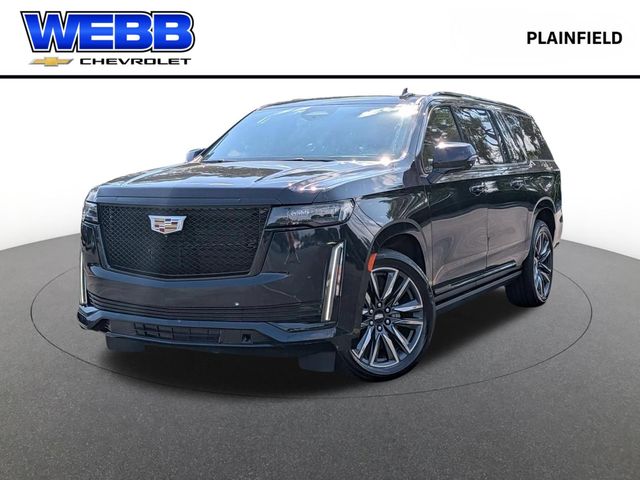 Dark Moon Blue Metallic 2021 Cadillac Escalade ESV SUV / Crossover Four-Wheel Drive Automatic