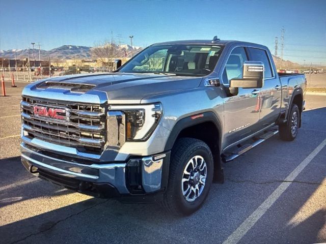 Sterling Metallic 2025 GMC Sierra 3500HD SLT Crew Cab 4WD Pickup Truck Four-Wheel Drive Automatic