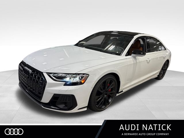 Glacier White 2026 Audi S8 Sedan All-Wheel Drive 8-Speed Automatic