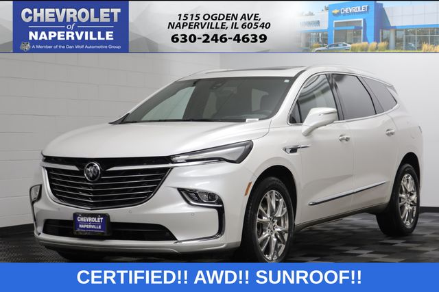 White Frost 2023 Buick Enclave SUV / Crossover Four-Wheel Drive 9-Speed Automatic