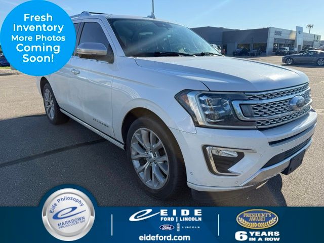 White Platinum Clearcoat Metallic 2019 Ford Expedition SUV / Crossover 4X2 Automatic