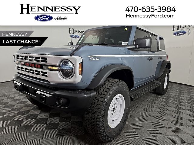 Blue (Azure Gray Metallic) 2025 Ford Bronco Heritage Edition 4-Door 4WD SUV / Crossover Four-Wheel Drive Automatic