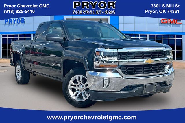 Black 2016 Chevrolet Silverado 1500 LT Double Cab 4WD Pickup Truck Four-Wheel Drive 6-Speed Automatic Overdrive