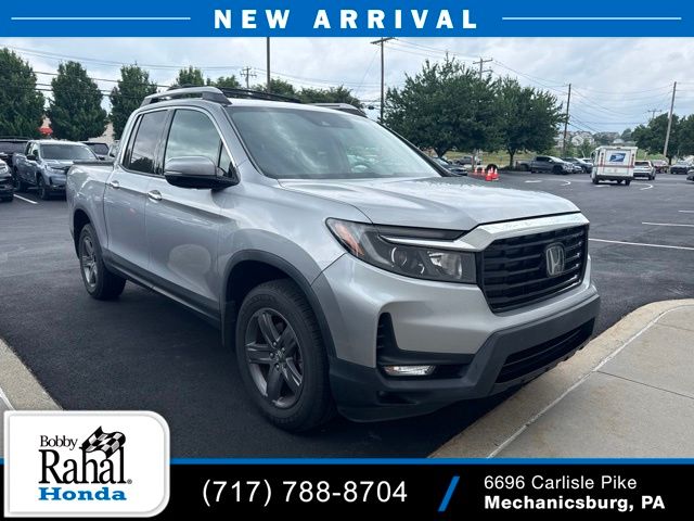 Silver 2021 Honda Ridgeline RTL-E AWD Pickup Truck All-Wheel Drive 9-Speed Automatic