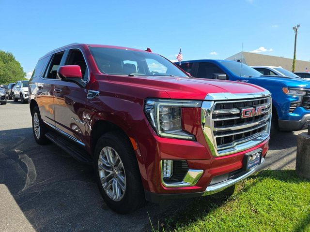 Volcanic Red Tintcoat 2023 GMC Yukon SUV / Crossover Four-Wheel Drive Automatic