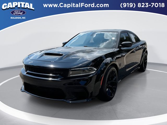 Pitch Black Clearcoat 2023 Dodge Charger SRT Hellcat Widebody RWD Sedan Rear-Wheel Drive 8-Speed Automatic