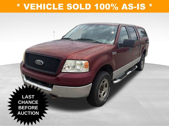 Dark Toreador Red Clearcoat Metallic 2005 Ford F-150 XLT SuperCrew 4WD Pickup Truck Four-Wheel Drive 4-Speed Automatic Overdrive