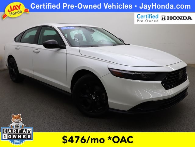 Platinum White Pearl 2025 Honda Accord SE FWD Sedan Front-Wheel Drive Continuously Variable Transmission