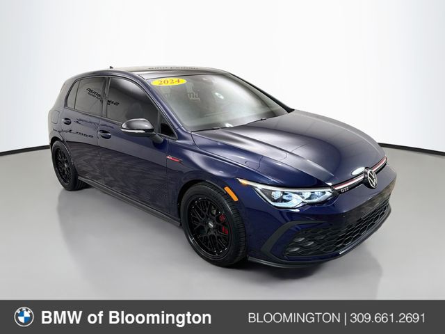 Blue 2024 Volkswagen Golf GTI Hatchback Front-Wheel Drive 6-Speed Manual