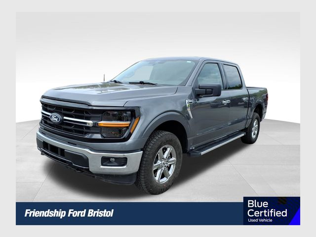 Gray Metallic 2025 Ford F-150 XLT SuperCrew 4WD Pickup Truck Four-Wheel Drive Automatic