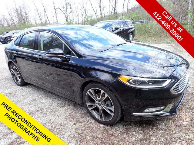 Shadow Black 2017 Ford Fusion Titanium AWD Sedan All-Wheel Drive 6-Speed Automatic