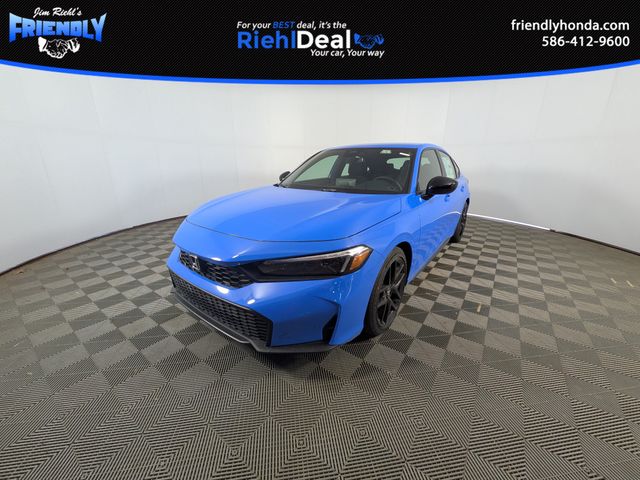 Boost Blue Pearl 2026 Honda Civic Hatchback Hatchback Front-Wheel Drive Continuously Variable Transmission