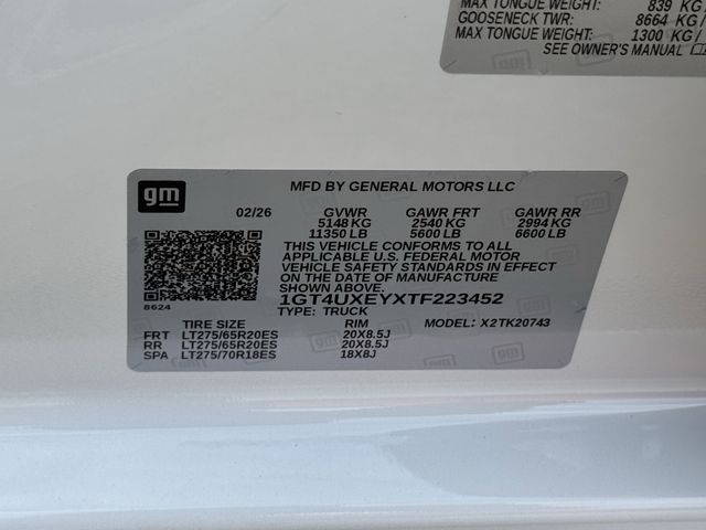 2026 GMC Sierra 2500HD Denali Ultimate White at Wharton Chevrolet GMC