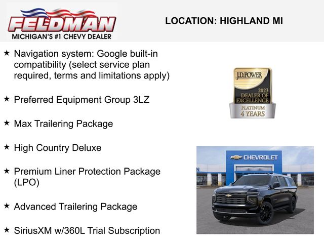 New 2025 Chevrolet Suburban For Sale in Livonia, MI