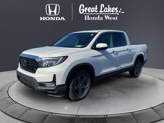 Platinum White Pearl 2023 Honda Ridgeline Pickup Truck All-Wheel Drive 9-Speed Automatic