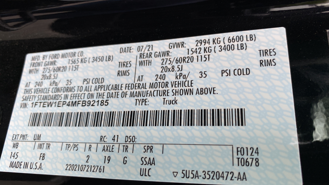 Used 2021 Black Metallic Ford XLT image 28